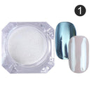 1 Box Neon sparkle Mirror Nail Glitter Pearl Powder Auroras Iridescent Effect Nails Pigment Dust UV Gel Polish Decor
