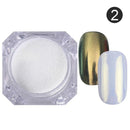 1 Box Neon sparkle Mirror Nail Glitter Pearl Powder Auroras Iridescent Effect Nails Pigment Dust UV Gel Polish Decor