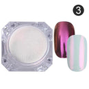 1 Box Neon sparkle Mirror Nail Glitter Pearl Powder Auroras Iridescent Effect Nails Pigment Dust UV Gel Polish Decor
