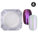1 Box Neon sparkle Mirror Nail Glitter Pearl Powder Auroras Iridescent Effect Nails Pigment Dust UV Gel Polish Decor