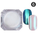 1 Box Neon sparkle Mirror Nail Glitter Pearl Powder Auroras Iridescent Effect Nails Pigment Dust UV Gel Polish Decor