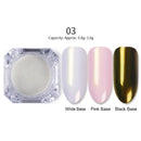 1 Box Neon sparkle Mirror Nail Glitter Pearl Powder Auroras Iridescent Effect Nails Pigment Dust UV Gel Polish Decor