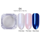 1 Box Neon sparkle Mirror Nail Glitter Pearl Powder Auroras Iridescent Effect Nails Pigment Dust UV Gel Polish Decor