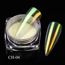 1 Box Neon sparkle Mirror Nail Glitter Pearl Powder Auroras Iridescent Effect Nails Pigment Dust UV Gel Polish Decor