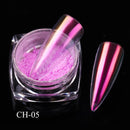 1 Box Neon sparkle Mirror Nail Glitter Pearl Powder Auroras Iridescent Effect Nails Pigment Dust UV Gel Polish Decor