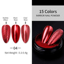 1 Box Neon sparkle Mirror Nail Glitter Pearl Powder Auroras Iridescent Effect Nails Pigment Dust UV Gel Polish Decor