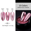 1 Box Neon sparkle Mirror Nail Glitter Pearl Powder Auroras Iridescent Effect Nails Pigment Dust UV Gel Polish Decor