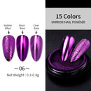 1 Box Neon sparkle Mirror Nail Glitter Pearl Powder Auroras Iridescent Effect Nails Pigment Dust UV Gel Polish Decor