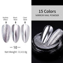 1 Box Neon sparkle Mirror Nail Glitter Pearl Powder Auroras Iridescent Effect Nails Pigment Dust UV Gel Polish Decor