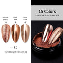 1 Box Neon sparkle Mirror Nail Glitter Pearl Powder Auroras Iridescent Effect Nails Pigment Dust UV Gel Polish Decor
