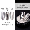 1 Box Neon sparkle Mirror Nail Glitter Pearl Powder Auroras Iridescent Effect Nails Pigment Dust UV Gel Polish Decor