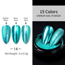 1 Box Neon sparkle Mirror Nail Glitter Pearl Powder Auroras Iridescent Effect Nails Pigment Dust UV Gel Polish Decor