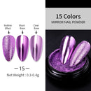 1 Box Neon sparkle Mirror Nail Glitter Pearl Powder Auroras Iridescent Effect Nails Pigment Dust UV Gel Polish Decor