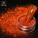 1 Box Neon sparkle Mirror Nail Glitter Pearl Powder Auroras Iridescent Effect Nails Pigment Dust UV Gel Polish Decor
