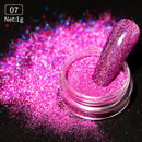 1 Box Neon sparkle Mirror Nail Glitter Pearl Powder Auroras Iridescent Effect Nails Pigment Dust UV Gel Polish Decor