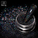 1 Box Neon sparkle Mirror Nail Glitter Pearl Powder Auroras Iridescent Effect Nails Pigment Dust UV Gel Polish Decor