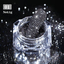 1 Box Neon sparkle Mirror Nail Glitter Pearl Powder Auroras Iridescent Effect Nails Pigment Dust UV Gel Polish Decor
