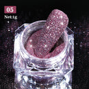 1 Box Neon sparkle Mirror Nail Glitter Pearl Powder Auroras Iridescent Effect Nails Pigment Dust UV Gel Polish Decor