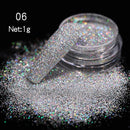 1 Box Neon sparkle Mirror Nail Glitter Pearl Powder Auroras Iridescent Effect Nails Pigment Dust UV Gel Polish Decor