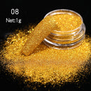 1 Box Neon sparkle Mirror Nail Glitter Pearl Powder Auroras Iridescent Effect Nails Pigment Dust UV Gel Polish Decor