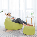 Levkme Lounger Seat Bean Bag Puff Asiento Lazy BeanBag Sofas Cover without Filler Couch Tatami Chairs Covers XF1029-15