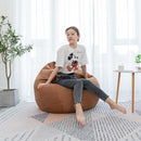 Levkme Lounger Seat Bean Bag Puff Asiento Lazy BeanBag Sofas Cover without Filler Couch Tatami Chairs Covers XF1029-15