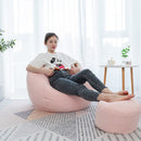 Levkme Lounger Seat Bean Bag Puff Asiento Lazy BeanBag Sofas Cover without Filler Couch Tatami Chairs Covers XF1029-15