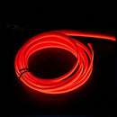 1M/2M/3M/5M Car Interior Lighting Decorative Lamp EL Wiring Neon Strip Auto DIY Flexible Ambient Light USB Party Atmosphere Lamp