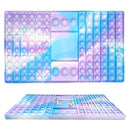 Big Size Fidget Toys Simple Dimple Rainbow Chess Board Push Bubble Toy Cute Bag Reliver Stress Toy Family Table Board Games