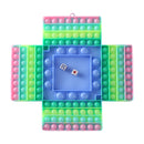 Big Size Fidget Toys Simple Dimple Rainbow Chess Board Push Bubble Toy Cute Bag Reliver Stress Toy Family Table Board Games