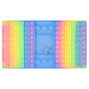 Big Size Fidget Toys Simple Dimple Rainbow Chess Board Push Bubble Toy Cute Bag Reliver Stress Toy Family Table Board Games