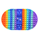 Big Size Fidget Toys Simple Dimple Rainbow Chess Board Push Bubble Toy Cute Bag Reliver Stress Toy Family Table Board Games