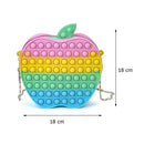 Big Size Fidget Toys Simple Dimple Rainbow Chess Board Push Bubble Toy Cute Bag Reliver Stress Toy Family Table Board Games