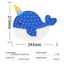 Big Size Fidget Toys Simple Dimple Rainbow Chess Board Push Bubble Toy Cute Bag Reliver Stress Toy Family Table Board Games