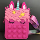 Big Size Fidget Toys Simple Dimple Rainbow Chess Board Push Bubble Toy Cute Bag Reliver Stress Toy Family Table Board Games