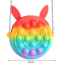 Big Size Fidget Toys Simple Dimple Rainbow Chess Board Push Bubble Toy Cute Bag Reliver Stress Toy Family Table Board Games