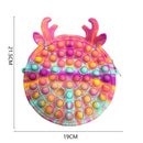 Big Size Fidget Toys Simple Dimple Rainbow Chess Board Push Bubble Toy Cute Bag Reliver Stress Toy Family Table Board Games