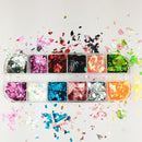 10g Holographic AB Nail Glitter Flakes Shell Sparkly Sequins Irregular Paillette DIY Gel Polish Manicure Nail Art Decorations