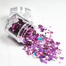 10g Holographic AB Nail Glitter Flakes Shell Sparkly Sequins Irregular Paillette DIY Gel Polish Manicure Nail Art Decorations