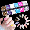 10g Holographic AB Nail Glitter Flakes Shell Sparkly Sequins Irregular Paillette DIY Gel Polish Manicure Nail Art Decorations