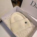 USPOP New Women's Hats Winter Thick Warm Knitted Hats Solid Color Letter M Soft Rabbit Hair Skullies Beanies