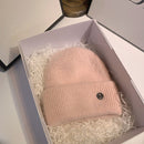 USPOP New Women's Hats Winter Thick Warm Knitted Hats Solid Color Letter M Soft Rabbit Hair Skullies Beanies