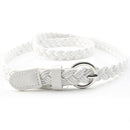 1pc Summer Women Braided Elastic Belt Buckle Vintage Bohe Straw Buckle Belt Women Knitted Belt Dress Belt 6styles