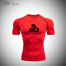 High Quality Running Man T shirt Compression Tight Men's Printing Sports T-shirt Dry Quick Gym Fitness jogging Yoga Shirts