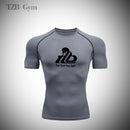 High Quality Running Man T shirt Compression Tight Men's Printing Sports T-shirt Dry Quick Gym Fitness jogging Yoga Shirts