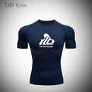 High Quality Running Man T shirt Compression Tight Men's Printing Sports T-shirt Dry Quick Gym Fitness jogging Yoga Shirts