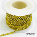 1Yard/Pack Glitter Crystal Rhinestones For Clothing Loose Flatback Sew On Rhinestone Chain AB Glass Rhinestones With Claw Z200