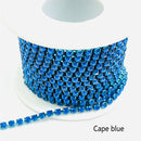 1Yard/Pack Glitter Crystal Rhinestones For Clothing Loose Flatback Sew On Rhinestone Chain AB Glass Rhinestones With Claw Z200