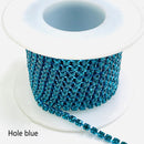 1Yard/Pack Glitter Crystal Rhinestones For Clothing Loose Flatback Sew On Rhinestone Chain AB Glass Rhinestones With Claw Z200