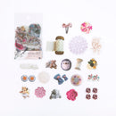 Mohamm 40sheets Plant Flowers Mini Scrapbooking Stickers Aesthetic Paper Sticker Flakes Stationary Office Accessorie Art Supplie